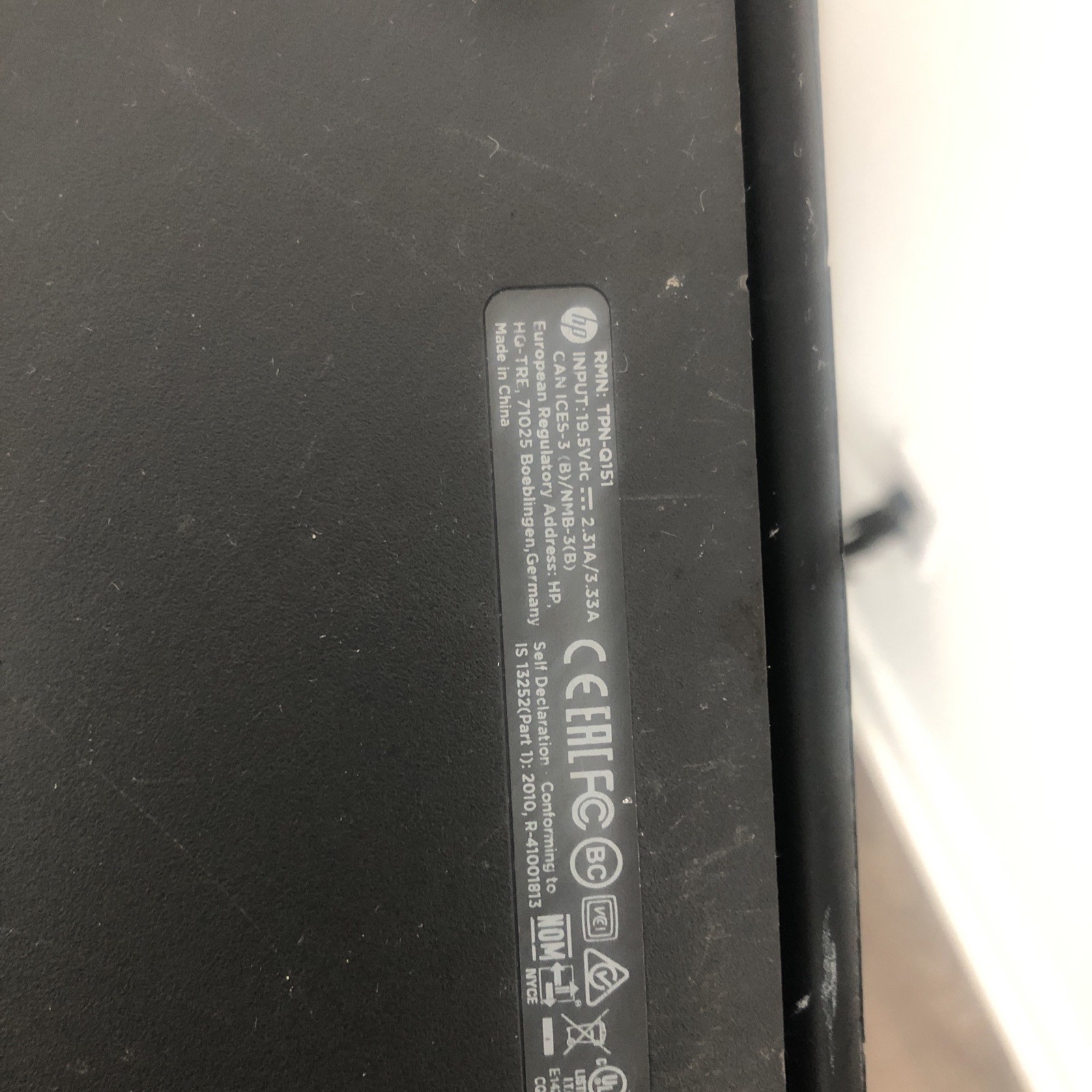 Hp Chromebook TPN-Q151