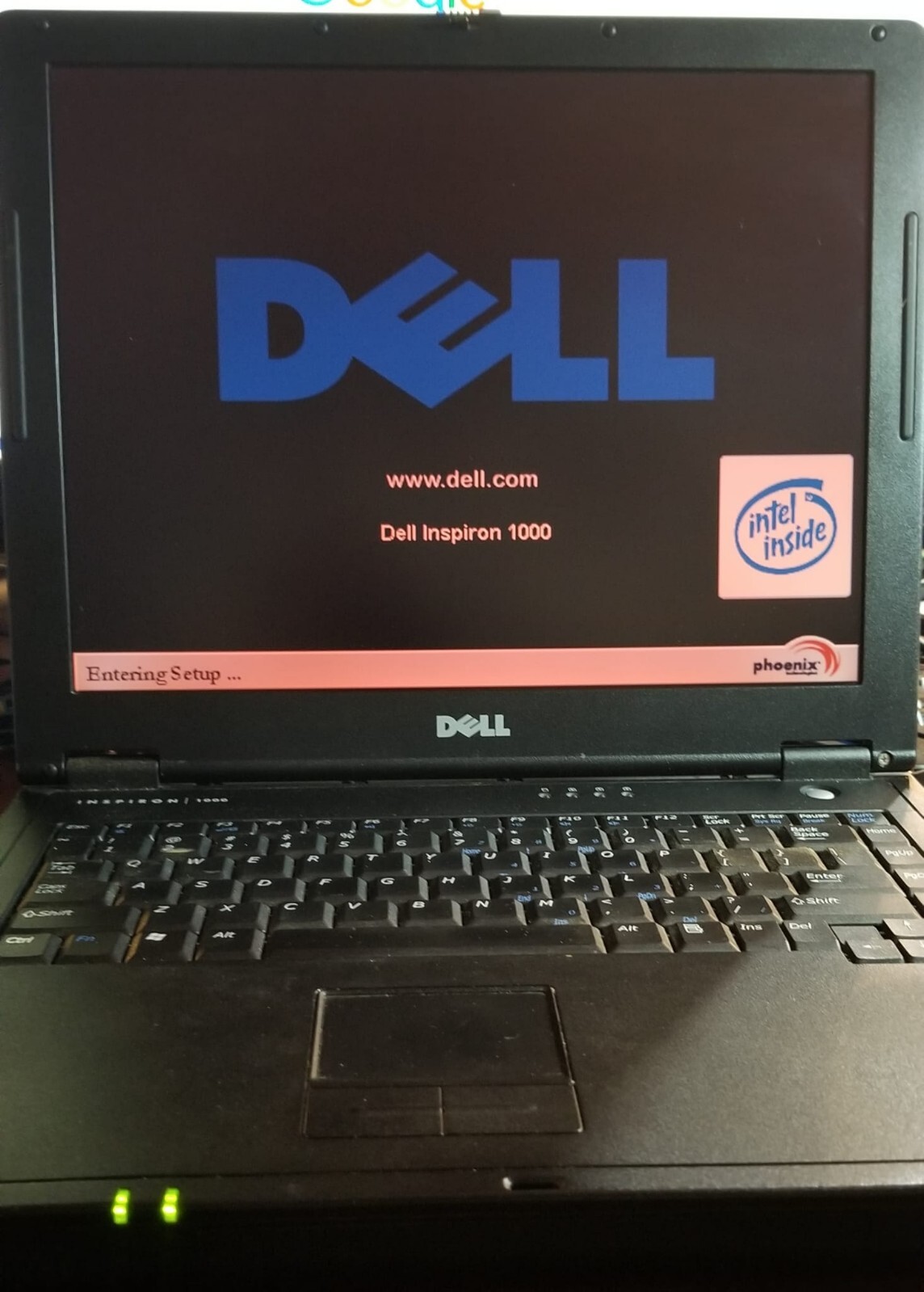 Dell Inspiron 1000 PP08S 14.1″ Powers On 256 MB RAM No HDD No CDROM Parts/Repair