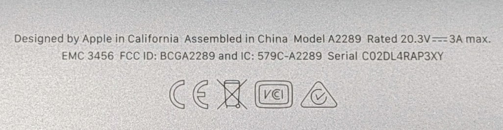 Apple MacBook Pro 2020 A2289 13.3″ Retina i5-8257U 1.4GHz 8GB 256GB Laptop