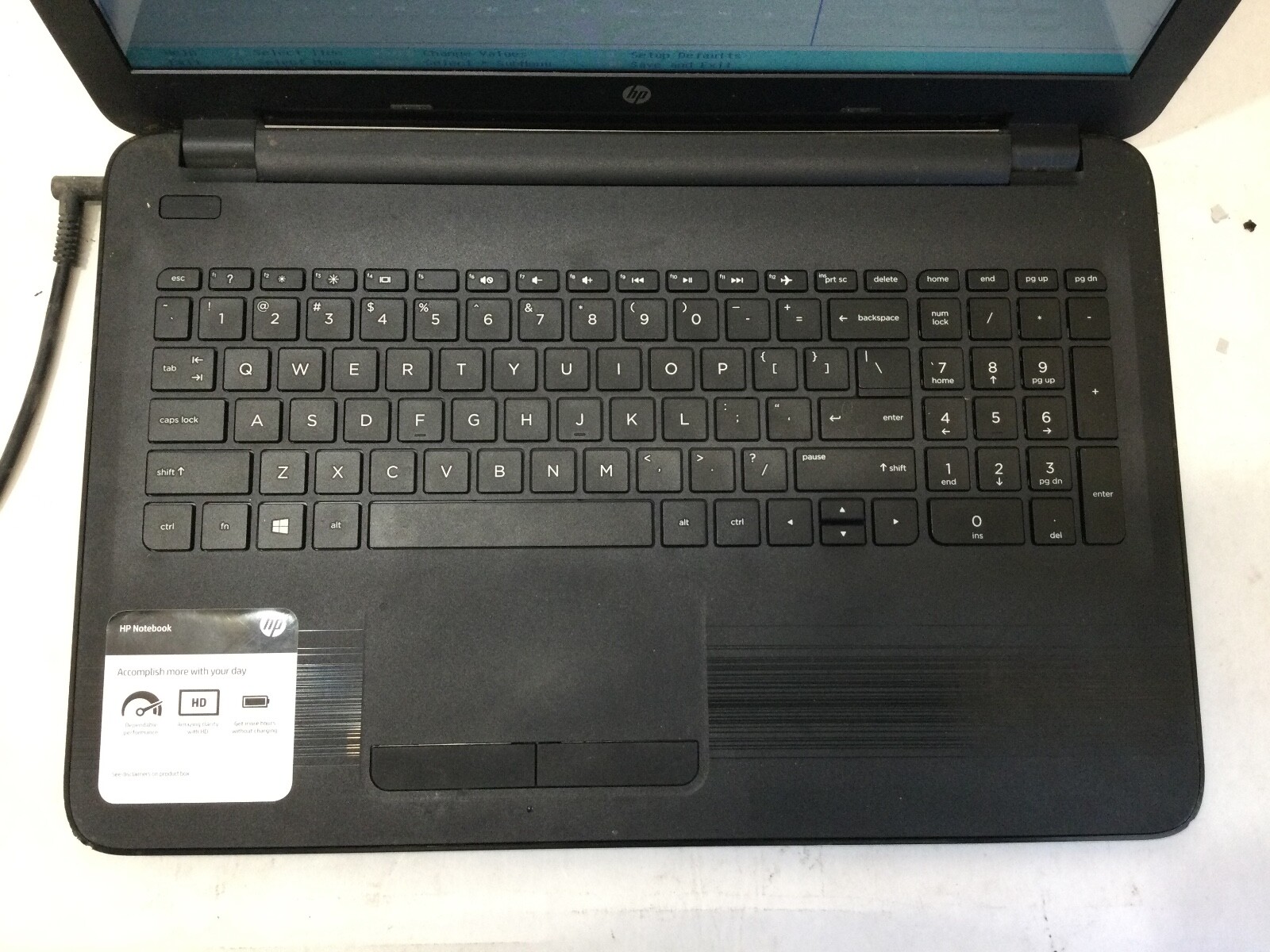 HP NOTEBOOK 15 – BA009DX – AMD A6 – 4GB RAM – FOR PARTS – READ DESCRIPTION – BB