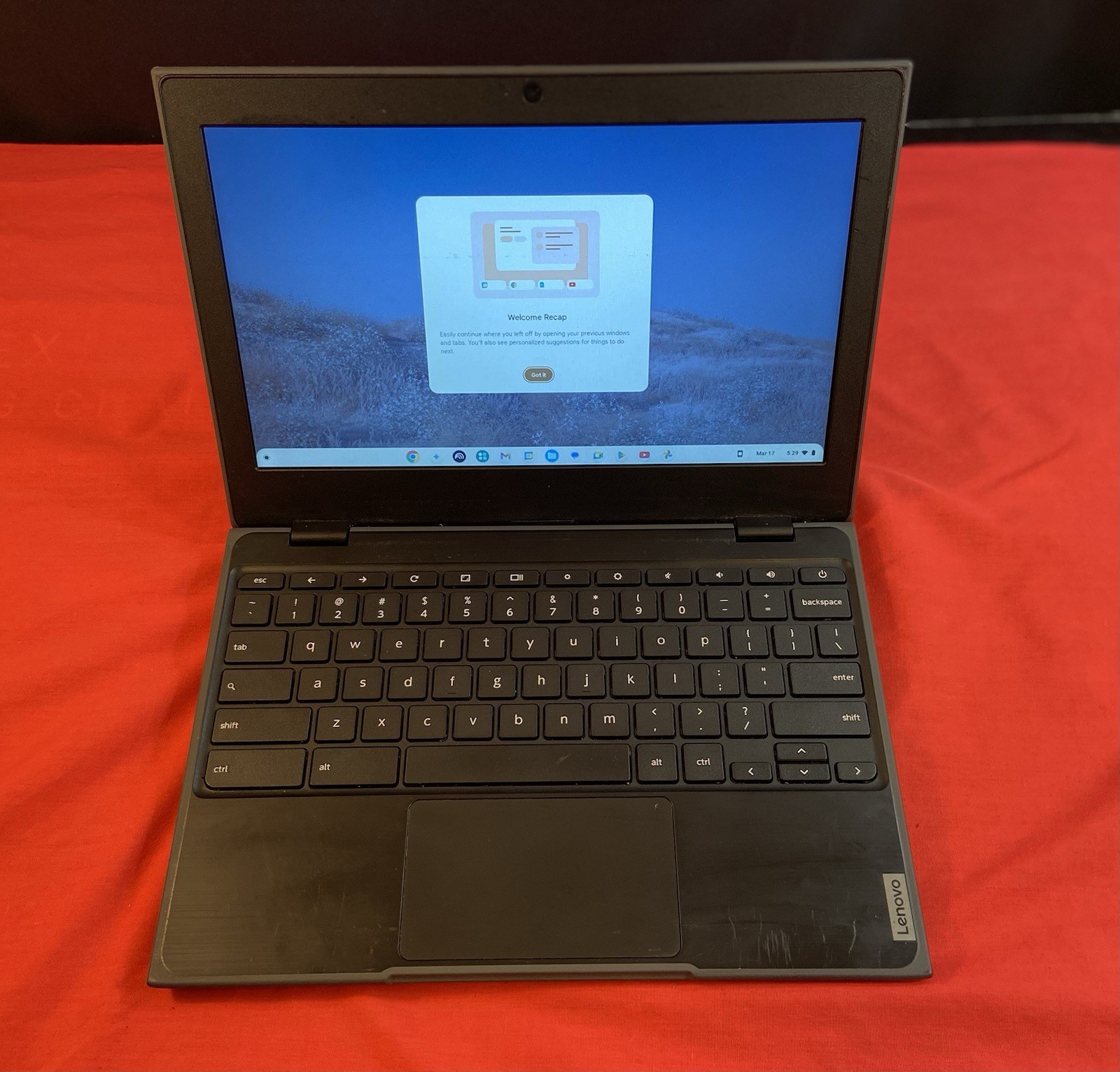 Lenovo (Chromebook) 100e Gen2 82CD0000US 4GB 32GB Wi-Fi NO CHARGER TESTED/FUNC