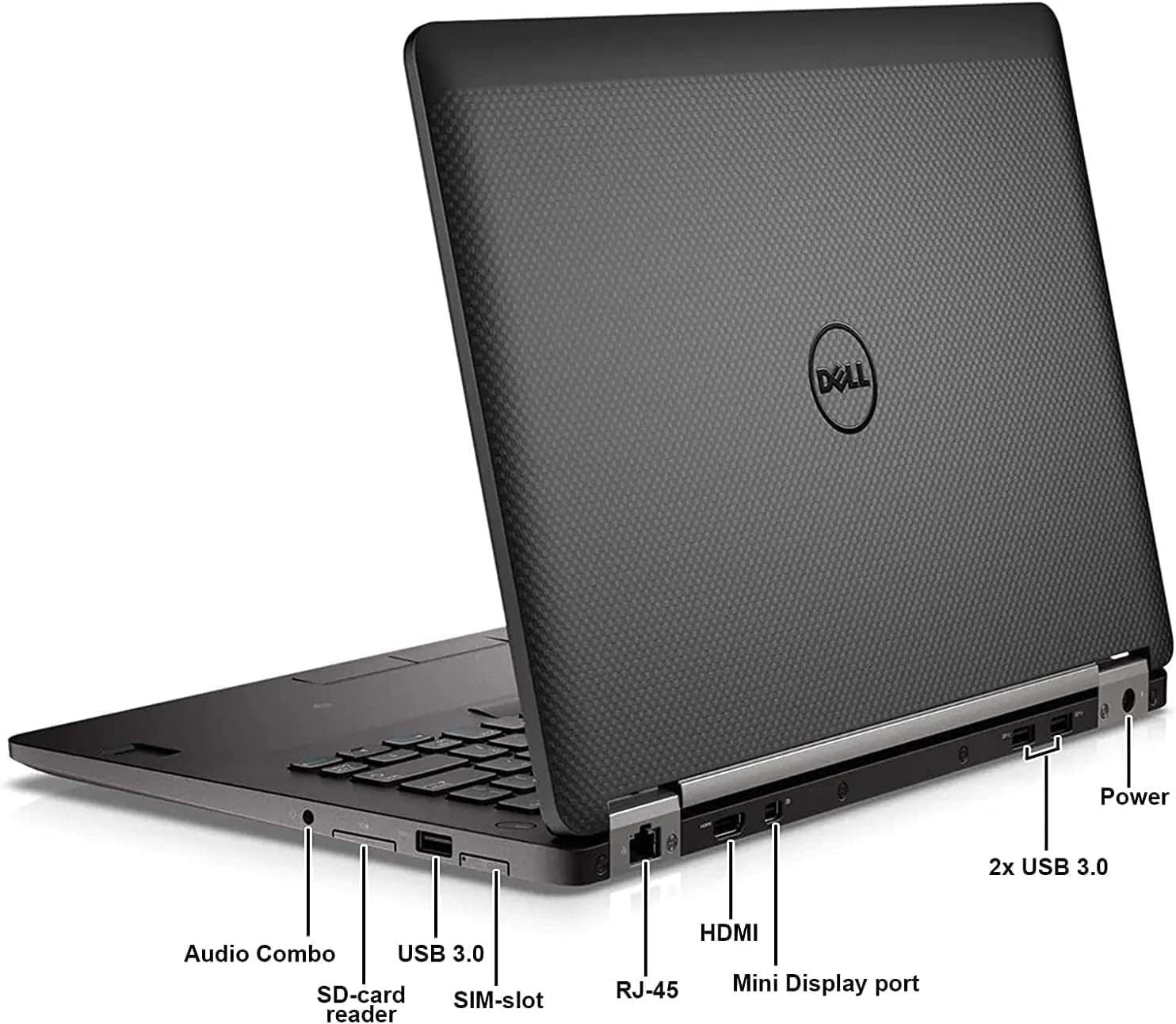 Dell Latitude E7470 14″ HD Quad-Core i7-6600U 16GB 512GB PCIe SSD Cam Win10Pro