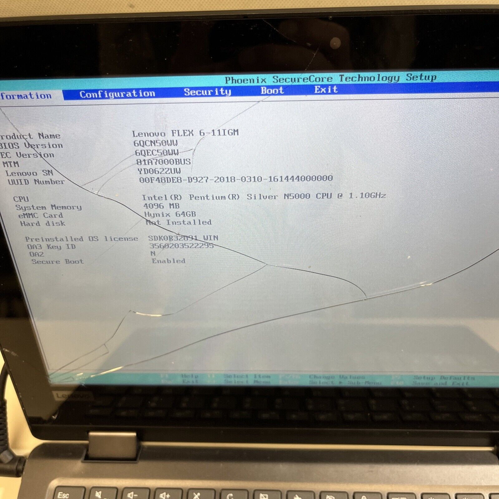 Lenovo Flex 6 Pentium Silver N5000@1.10ghz 4GB – Read