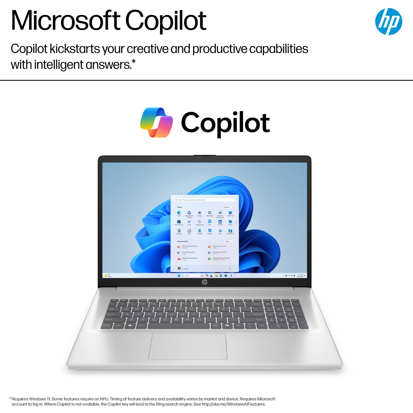 HP Laptop Computer 17.3″ 8-Core Intel i3 8GB RAM 256GB SSD OFFICE Pro, Open Box