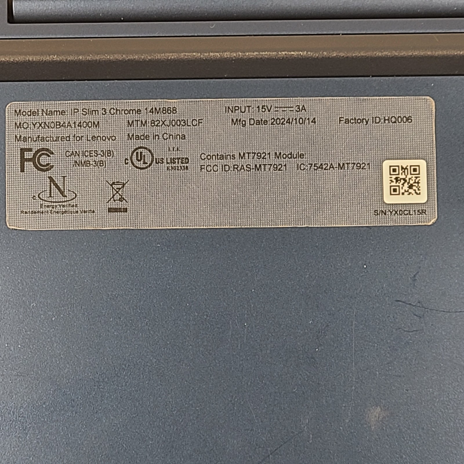 Lenovo IP Slim 3 14″ MediaTek Kompanio 520 CPU @ 2.05 GHz 4GB RAM