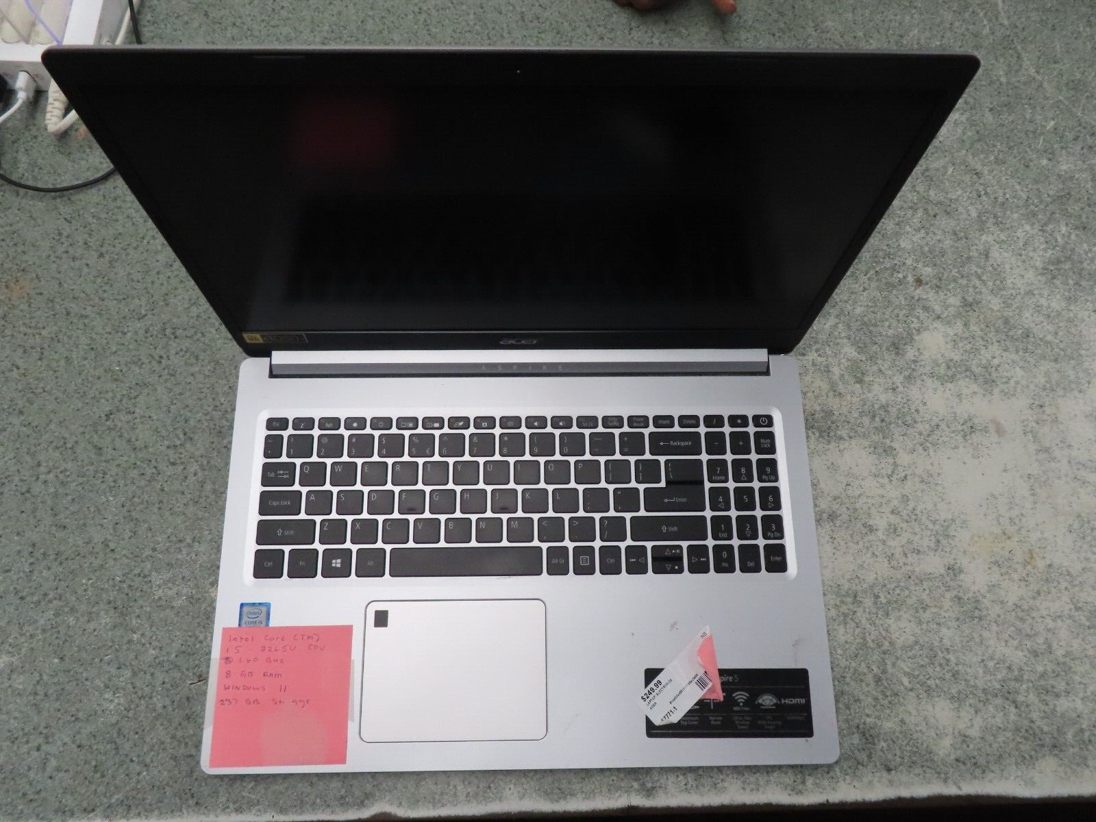 Acer Aspire A515-55 Intel Core i5-1035G1 1.00GHz 512GB keyboard broke
