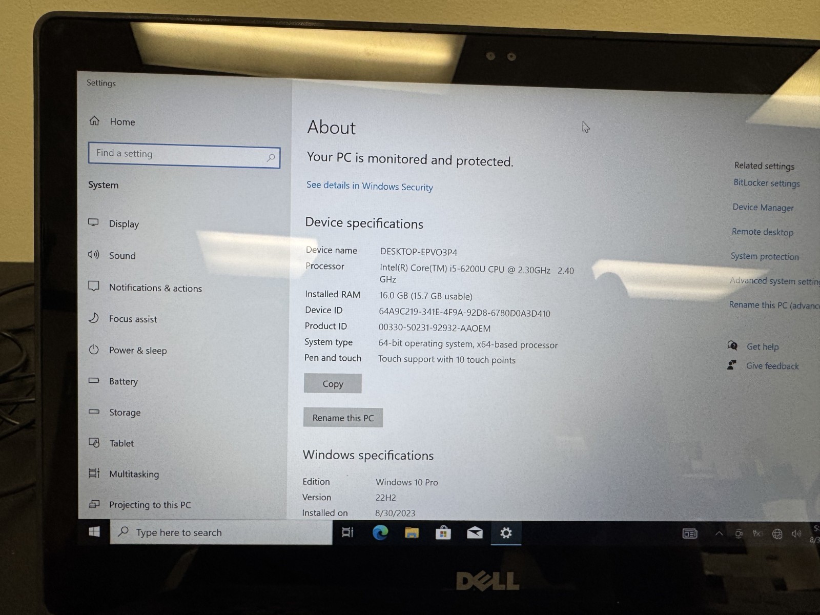 Dell Latitude 3379 i5 6th Gen,512GB SSD, 16GB RAM