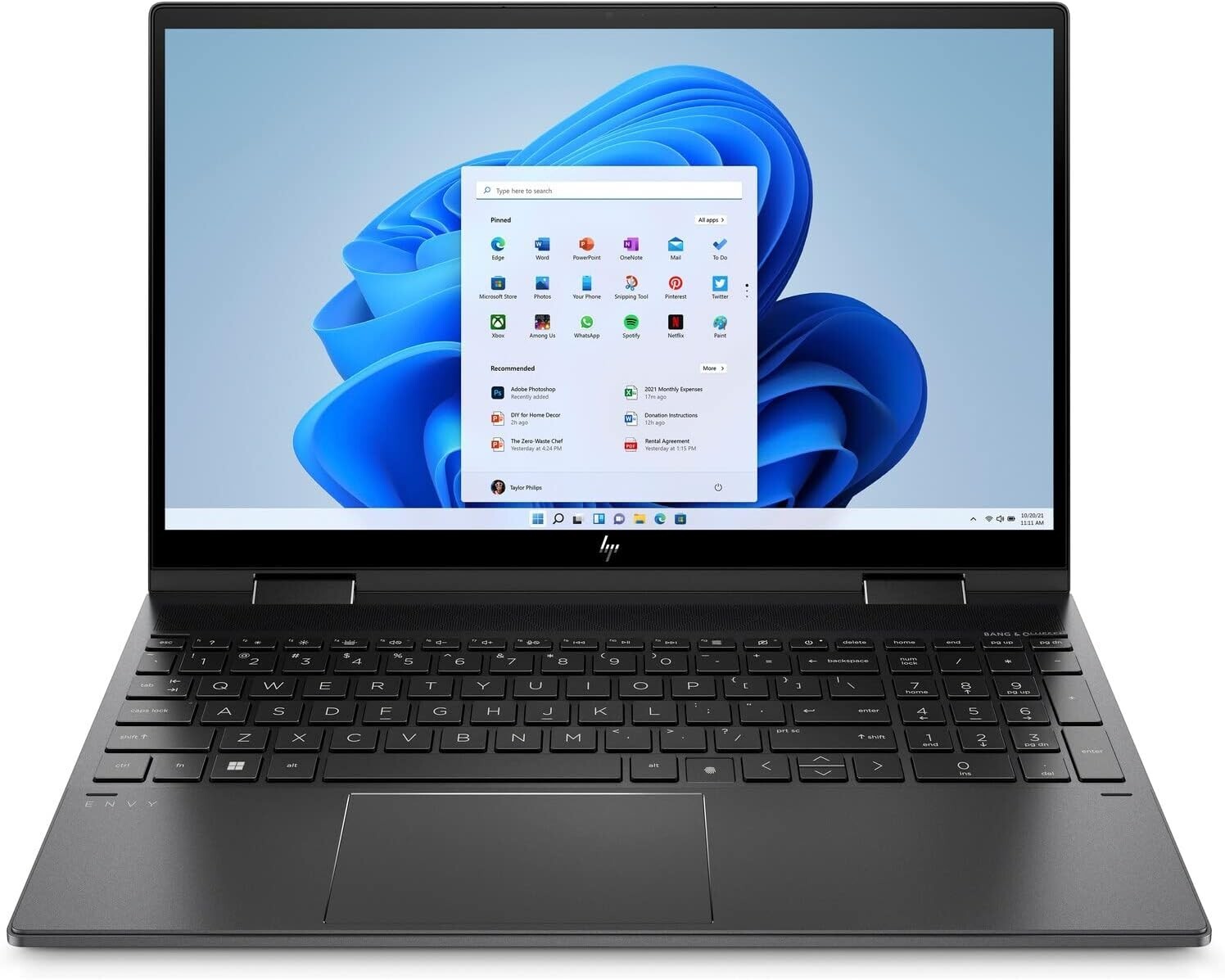 HP Envy x360, 15.6” Touchscreen Tablet, AMD Ryzen 7, 12GB DDR4, 512GB SSD, W 11