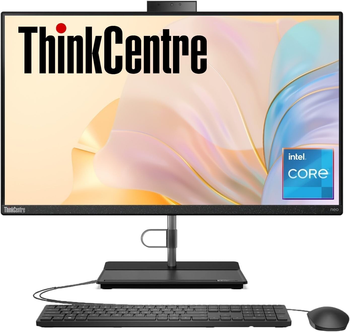 Lenovo ThinkCentre All-in-One Business Computer, 23.8″ FHD Display, 12th Gen