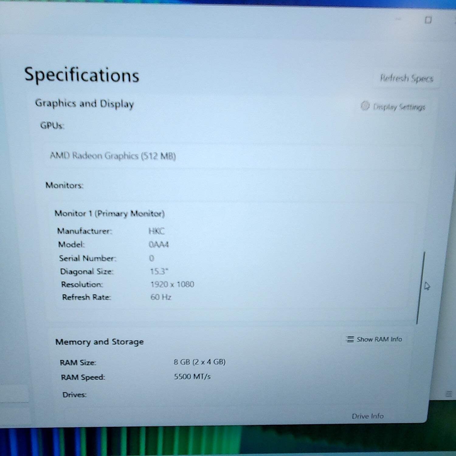 Acer Extensa 15 N23C3 15.6″ Ryzen 3 7320U 2.4GHz 8GB RAM 256GB SSD