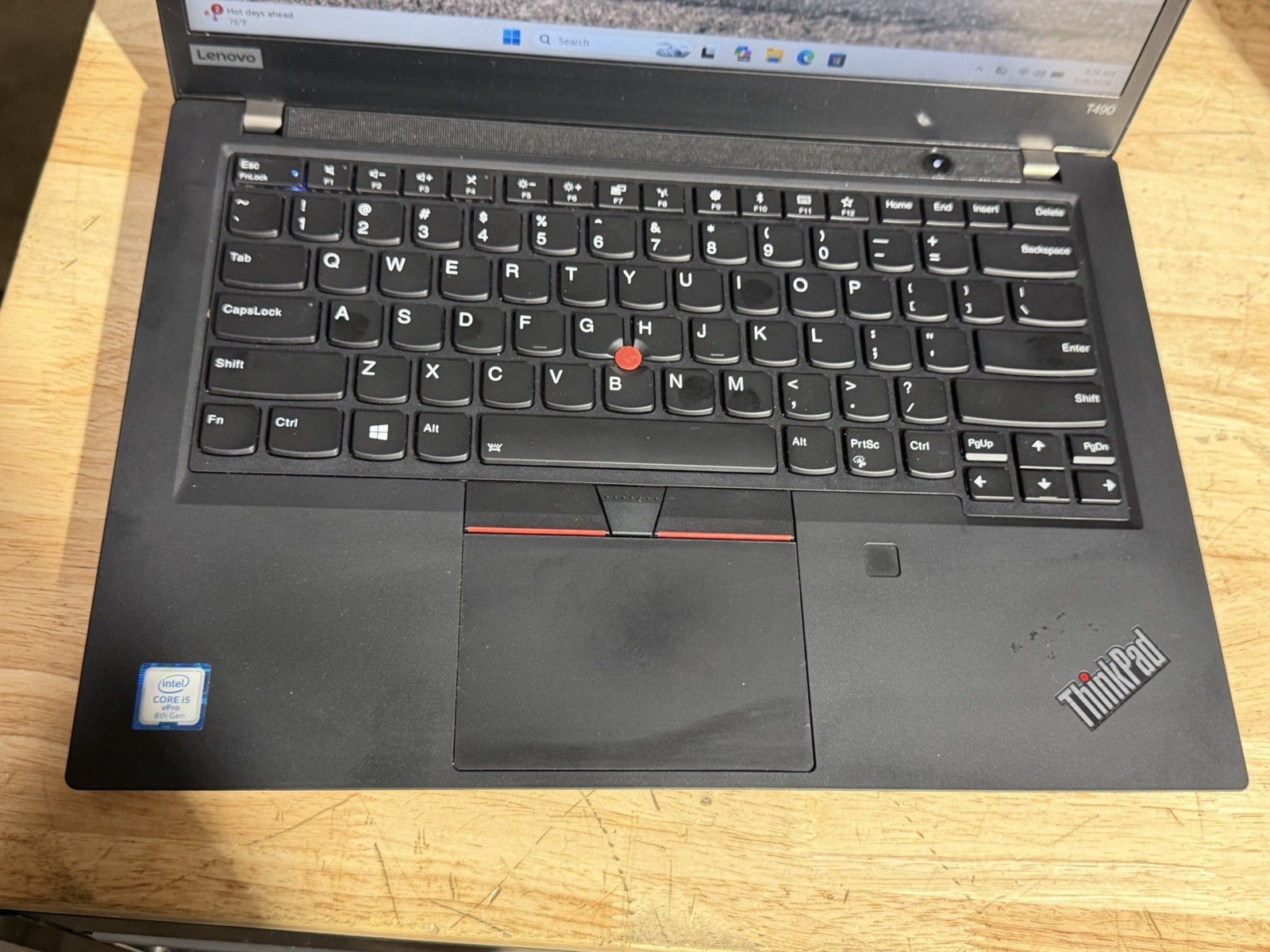 Lenovo ThinkPad T490 14” Touchscreen i5-8365U 16GB RAM 500GB NVMe SSD Win 11 Pro