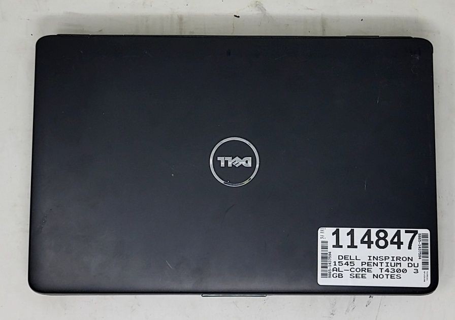 DELL INSPIRON 1545 Laptop Intel PENTIUM DUAL-CORE T4300 3GB SEE NOTES