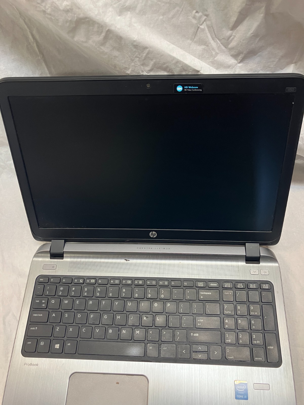 HP ProBook 450 G2 Laptop Intel core i3-4005U @ 1.70 GHz 4GB NO HDD FOR PARTS
