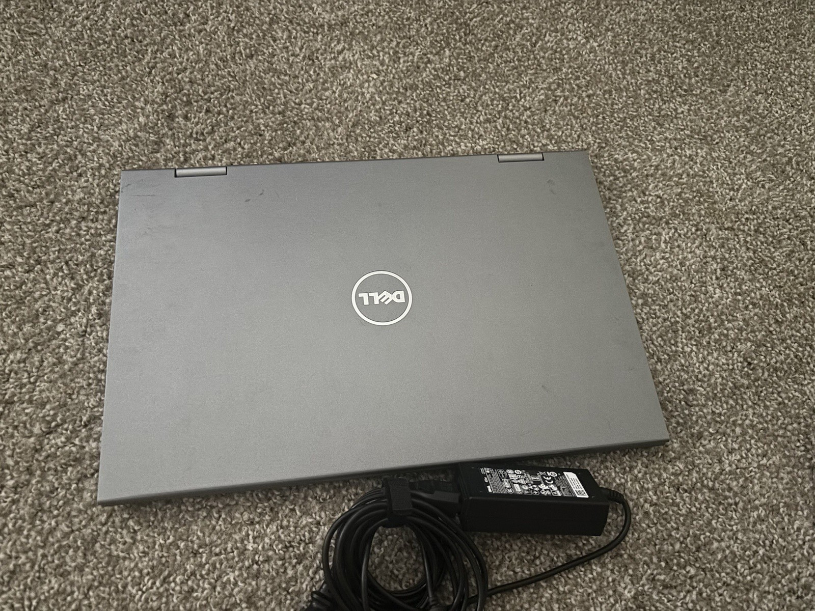 Dell 12in Silver Notebook Laptop Intel Core i3 7th Gen w/ Charger For Parts