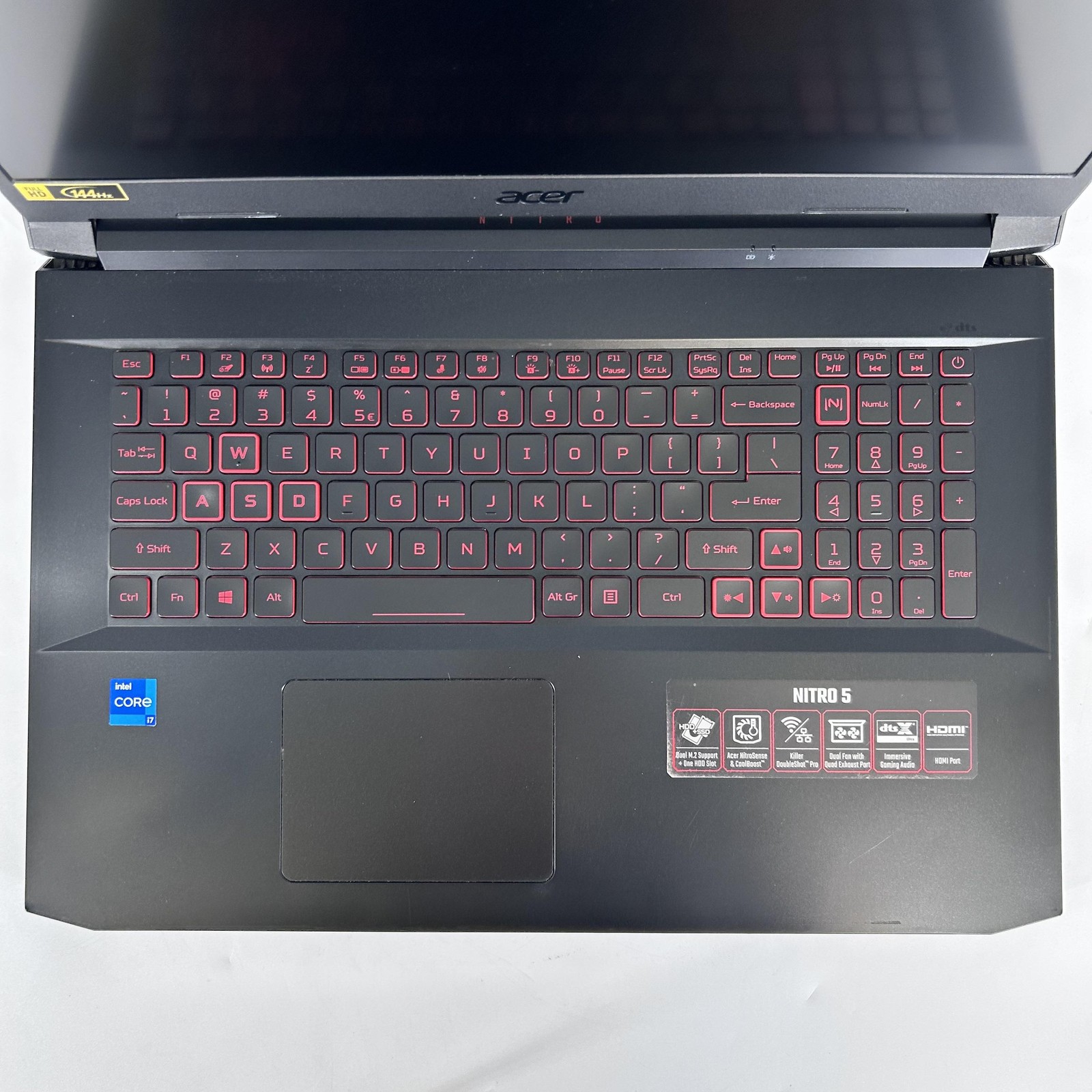 Acer Nitro 5 17.3 FHD i7-11800H 2.30GHz 40GB 1TB SSD/1TB HDD RTX 3050 Ti Good