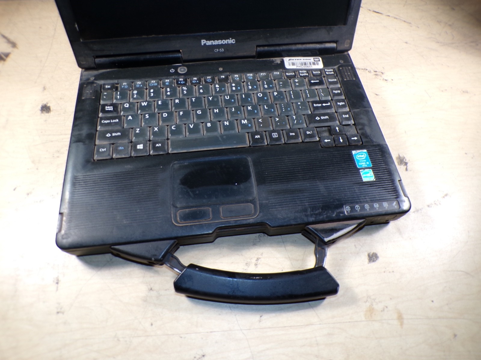PANASONIC CF-53 I5 8GB RAM **UNTESTED **NO HD/ NO CADDIE/ NO OS/ NO CHARGER