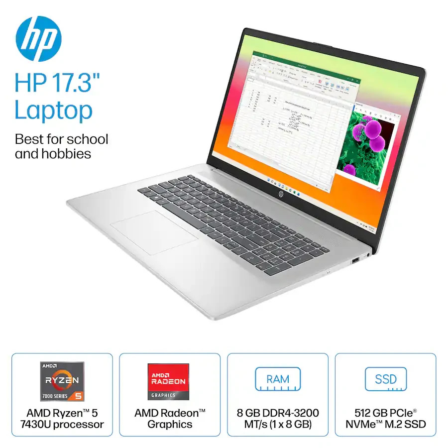 HP – 17.3″ Full HD Laptop – AMD Ryzen 5 – 512 GB SSD – 8 GB – Free Ship – NIB