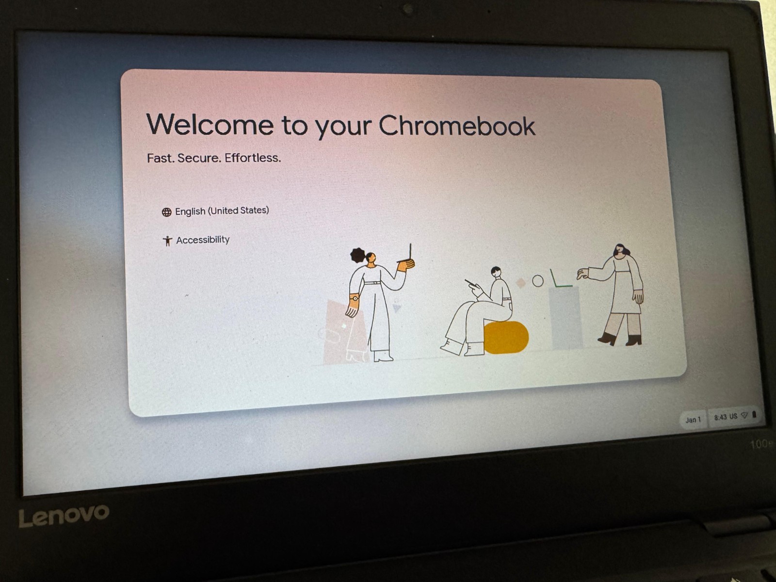 Lenovo 100e Chromebook 2nd Gen (81ER0002US) 4GB/32GB + Mouse + Earbuds Bundle B