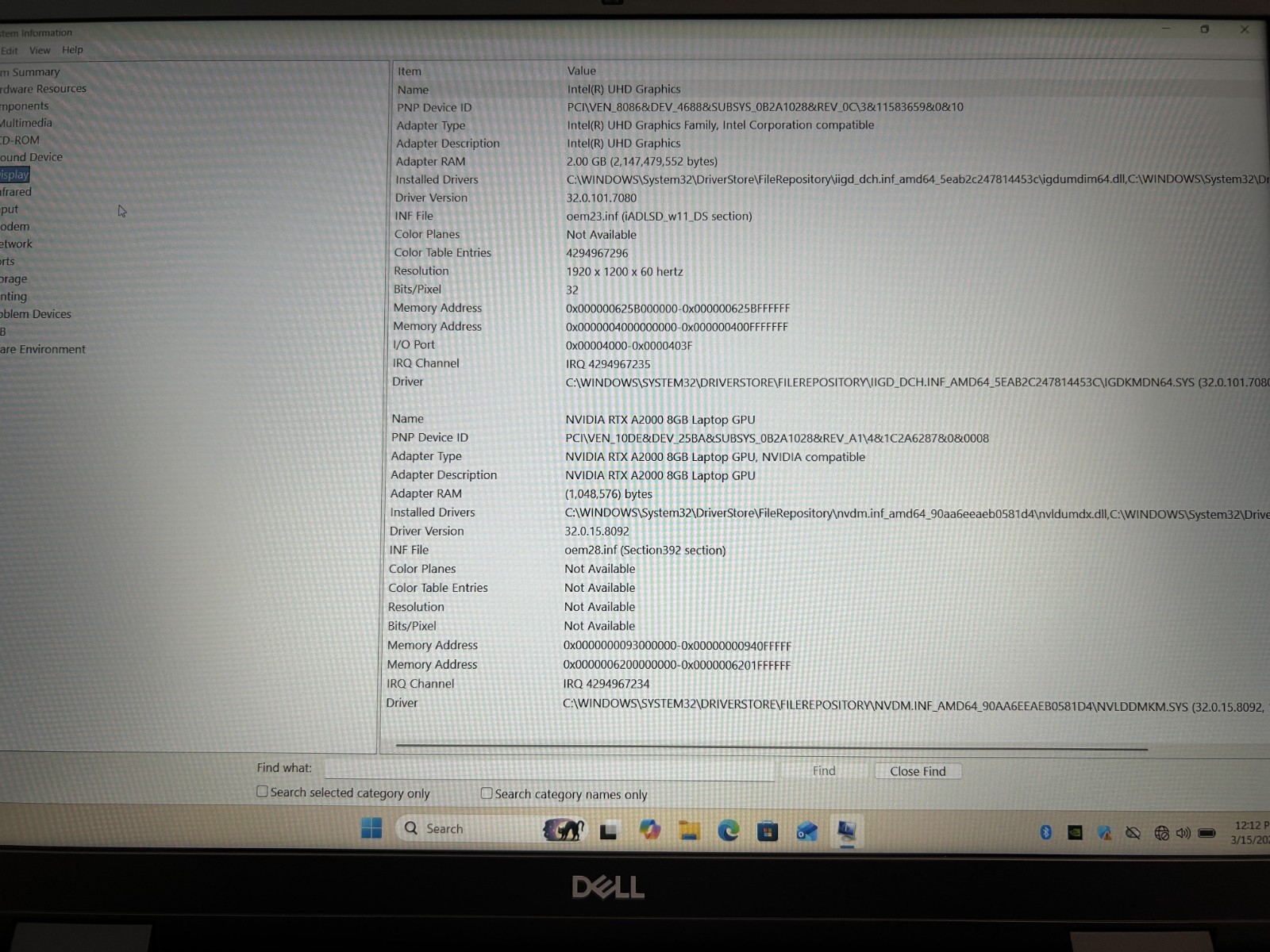 Dell Precision 7670 16″ Core i7-12850HX 16GB RAM 1TB NVMe NVIDIA RTX 2000 Win 11