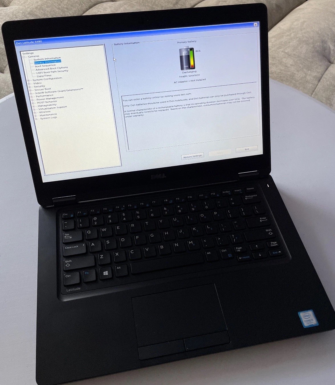 Dell Latitude 5480 14.1″ Core i5 7th Gen Incomplete No RAM, No SSD, No Batt