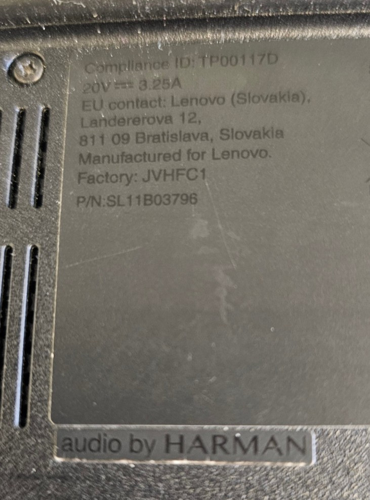 Lenovo ThinkPad E15 G2 20TDS06700 I7-1165G7 2.80GHz “Parts or repair”
