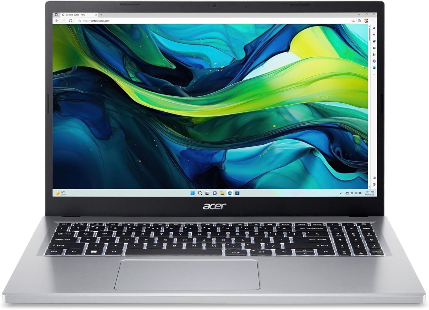 NEW Acer Aspire Go 15.6″ FHD Slim Laptop i3-N305 8GB LPDDR5 128GB SSD Wi-Fi 6