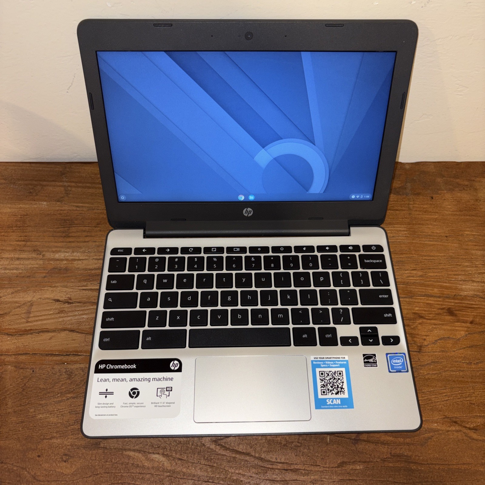 HP Chromebook 11A G8 EE Laptop 11.6″ AMD A4-9120 4GB 32G – NO CHARGER