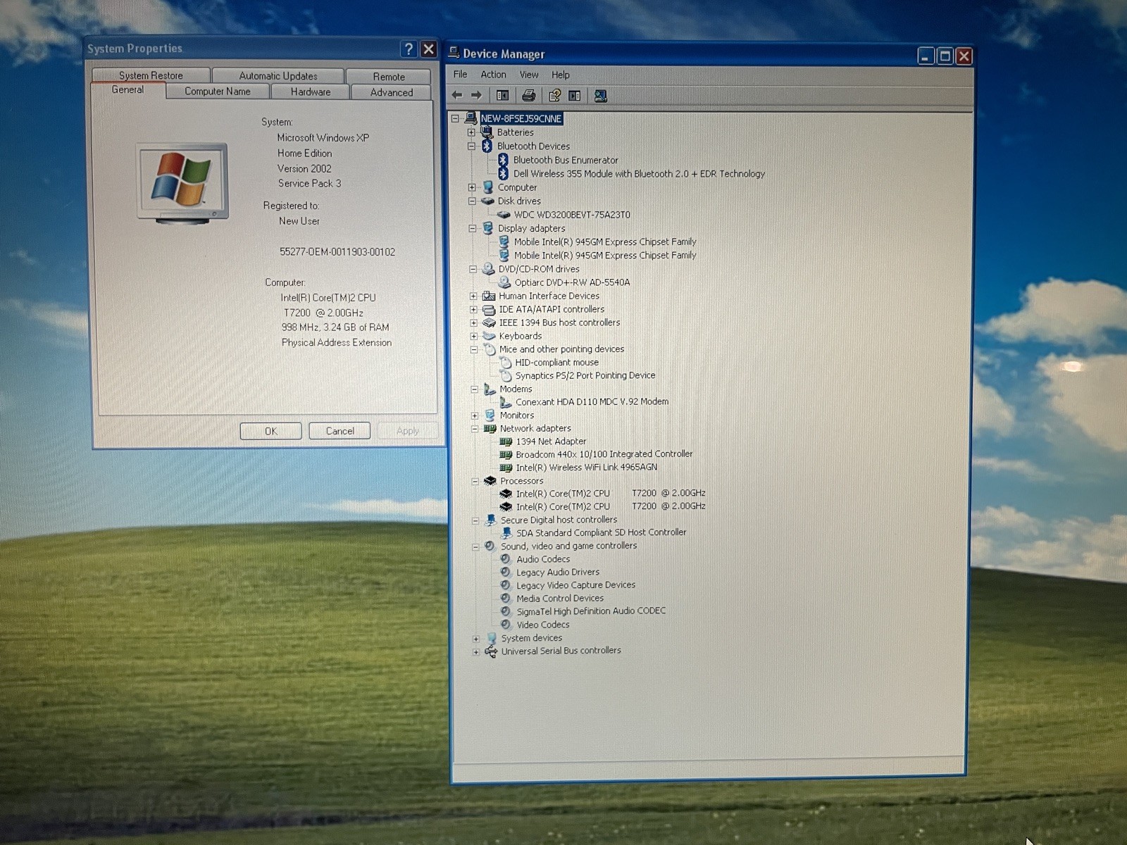 Dell Inspiron E1705 Retro Windows XP Computer w/batt, chrg. (SVC1)
