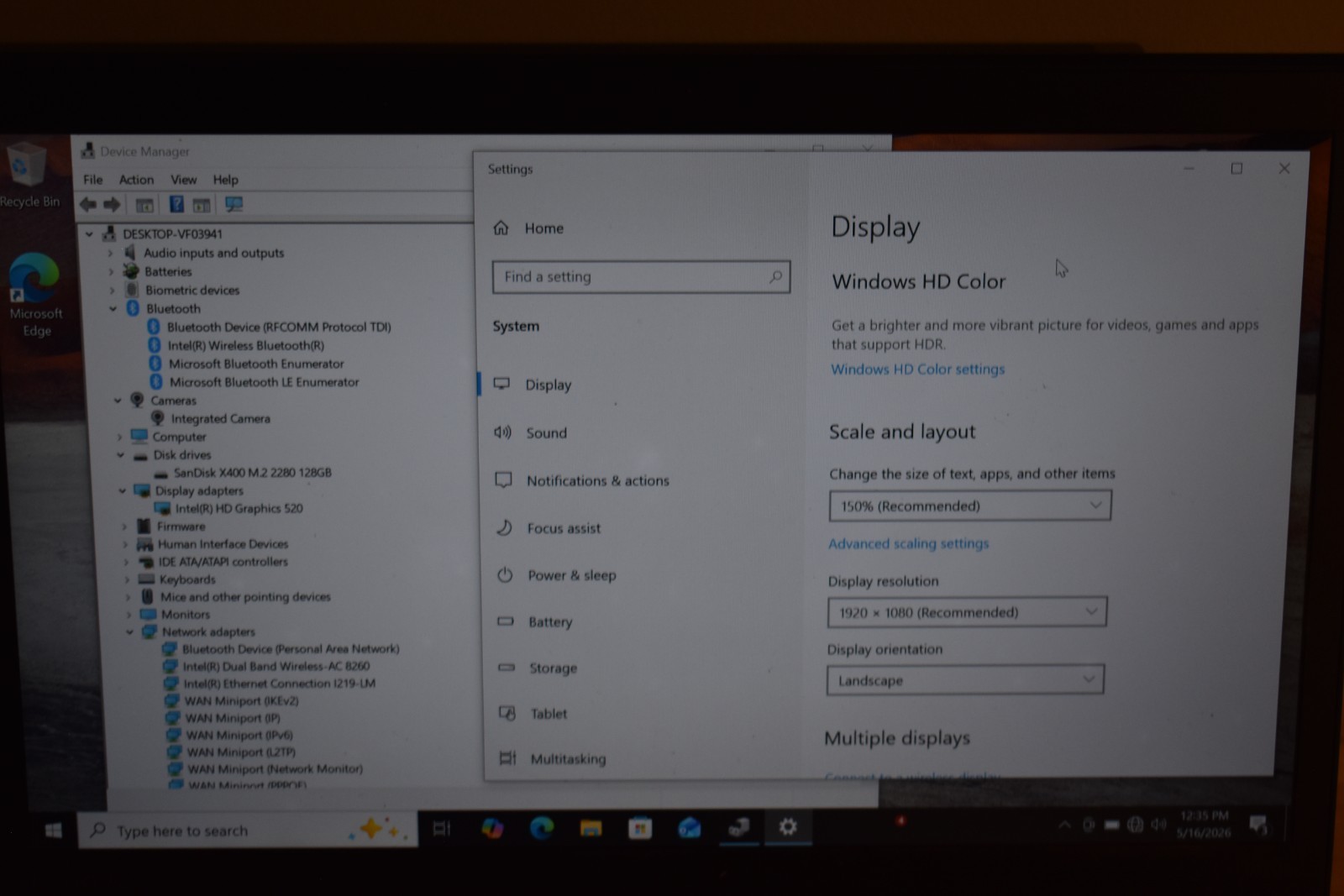 Lenovo ThinkPad T470s Core i5-6300U 2.4GHz 4GB 128GB SSD Windows 10 Pro Webcam