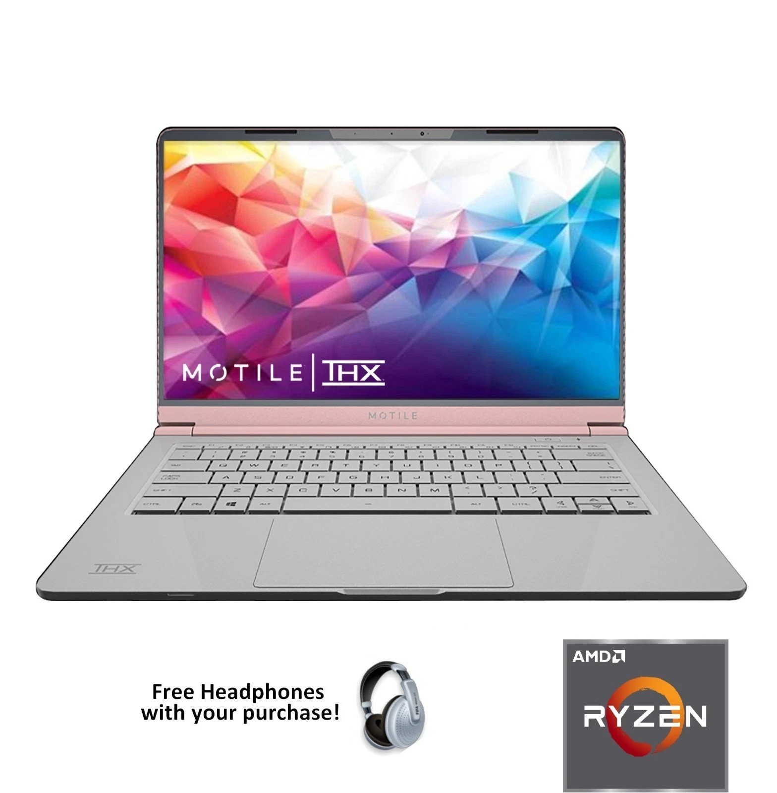 MOTILE 14” Ryzen3 Rose Gold 8GB 256GB Win11/10/Android/Linux* Office 2024*