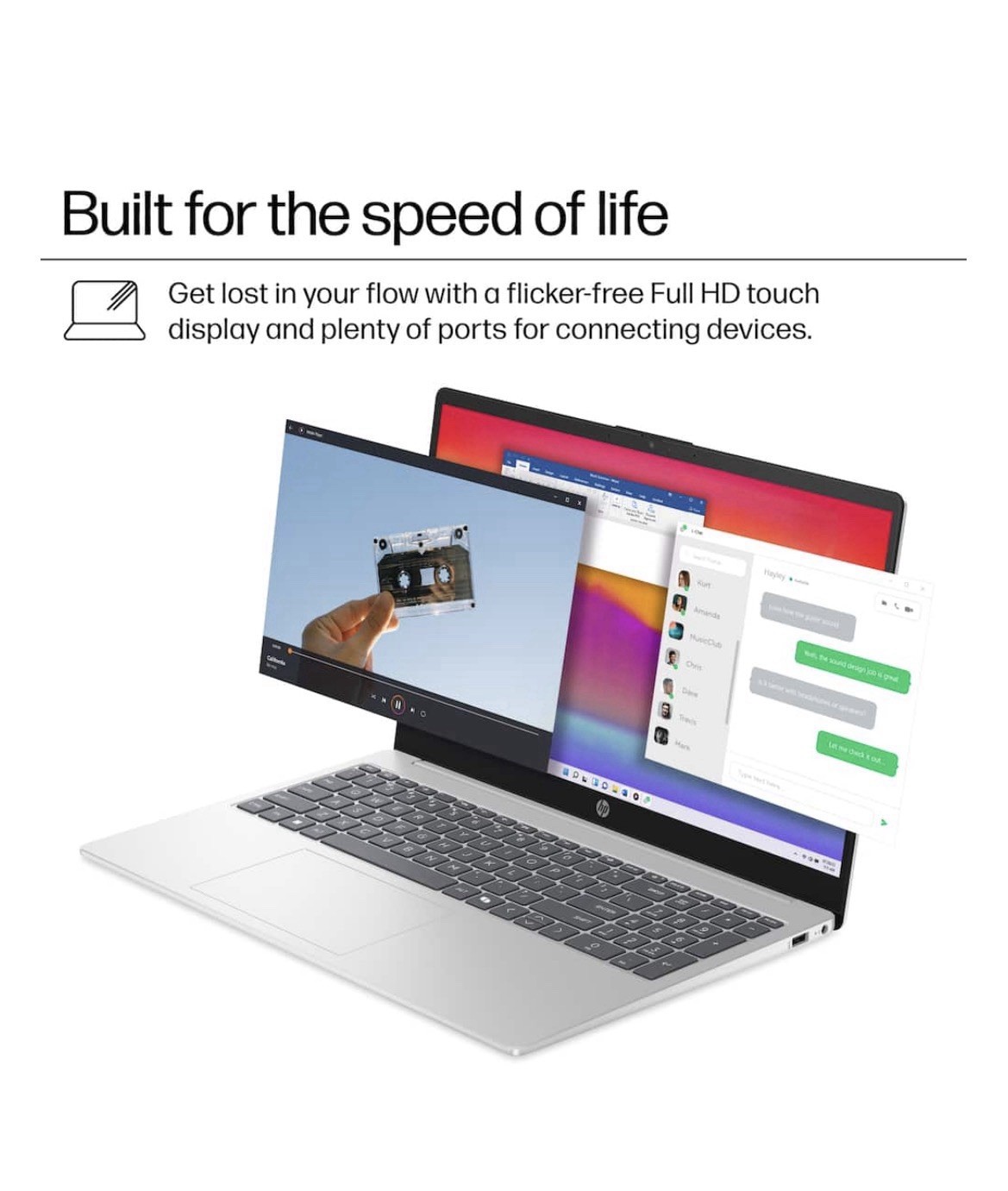 ✨ HP 15.6” Touch i7-1355U 16GB 512GB SSD FHD Win11 New Sealed Laptop
