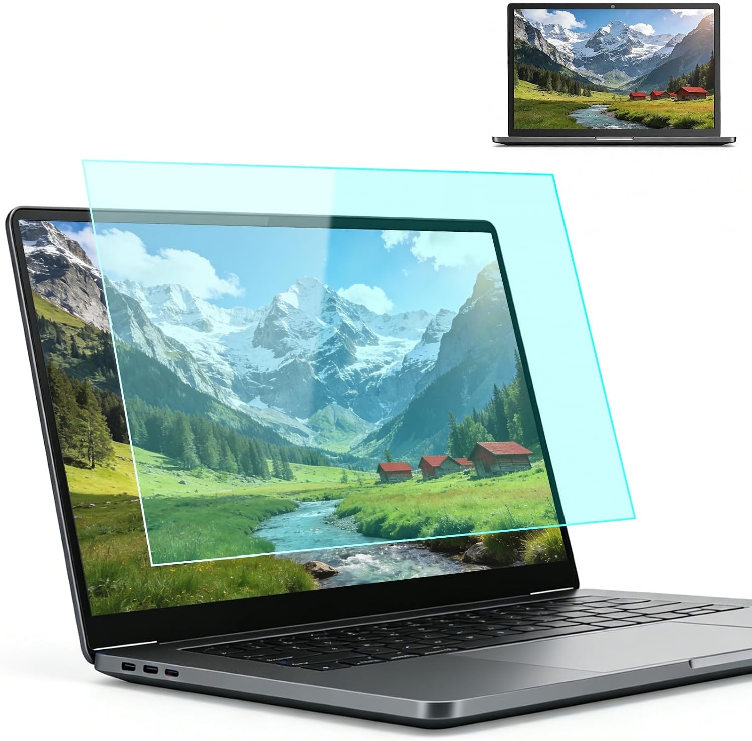Matte Anti Glare 16 Inch 16:10 Screen Protector, Eye Protection Anti Blue Light