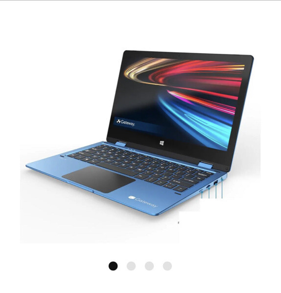 Gateway Convertible 11.6″ (64GB SSD, Intel Celeron 4020, 1.10GHz, 4GB RAM)…