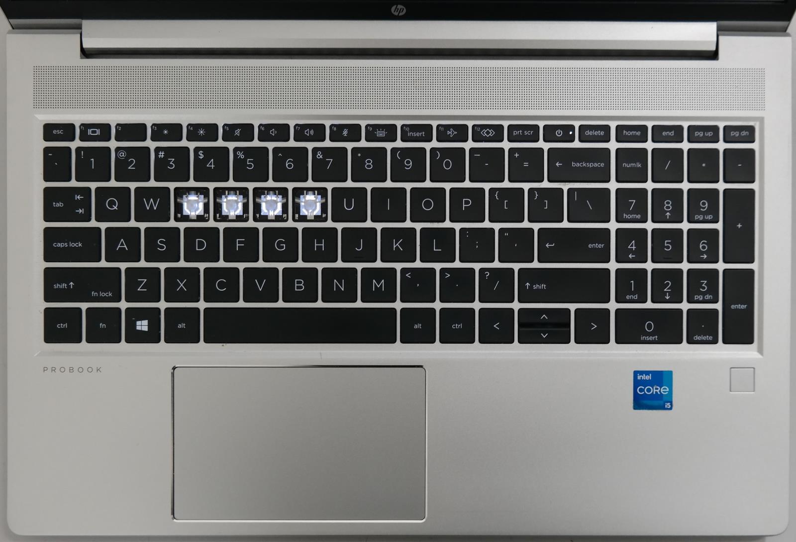 HP ProBook 450 G8 i5-1135G7 2.40GHz 16GB RAM 512GB SSD 15.6in FHD MISSING KEYS !