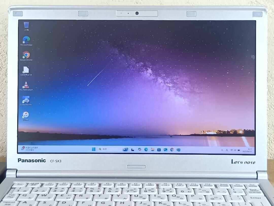 Panasonic Letsnote CF-SX3 Windows10 Pro Core i5 RAM4GB SSD 256GB 4GB Used