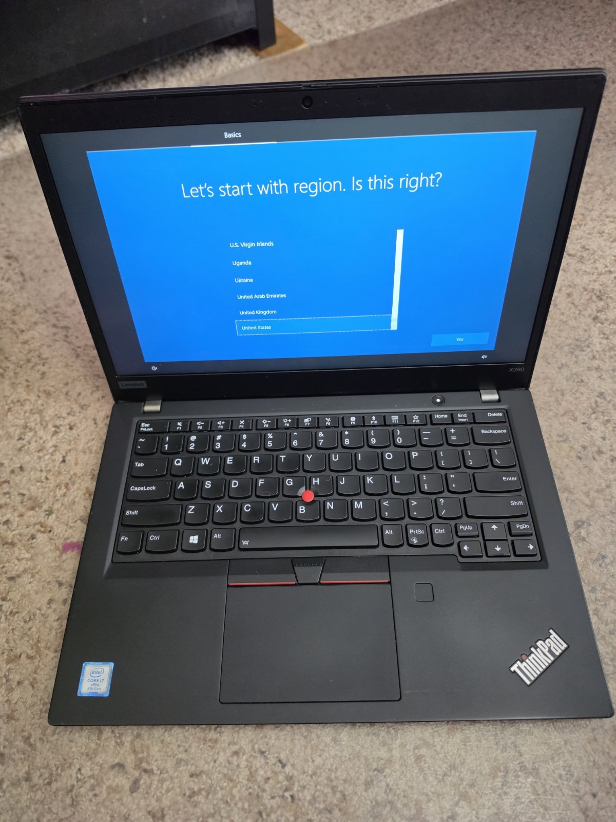 Lenovo ThinkPad x390 13.3″ Laptop i7-8365U 16GB RAM 512GB M.2 SSD Touchscreen