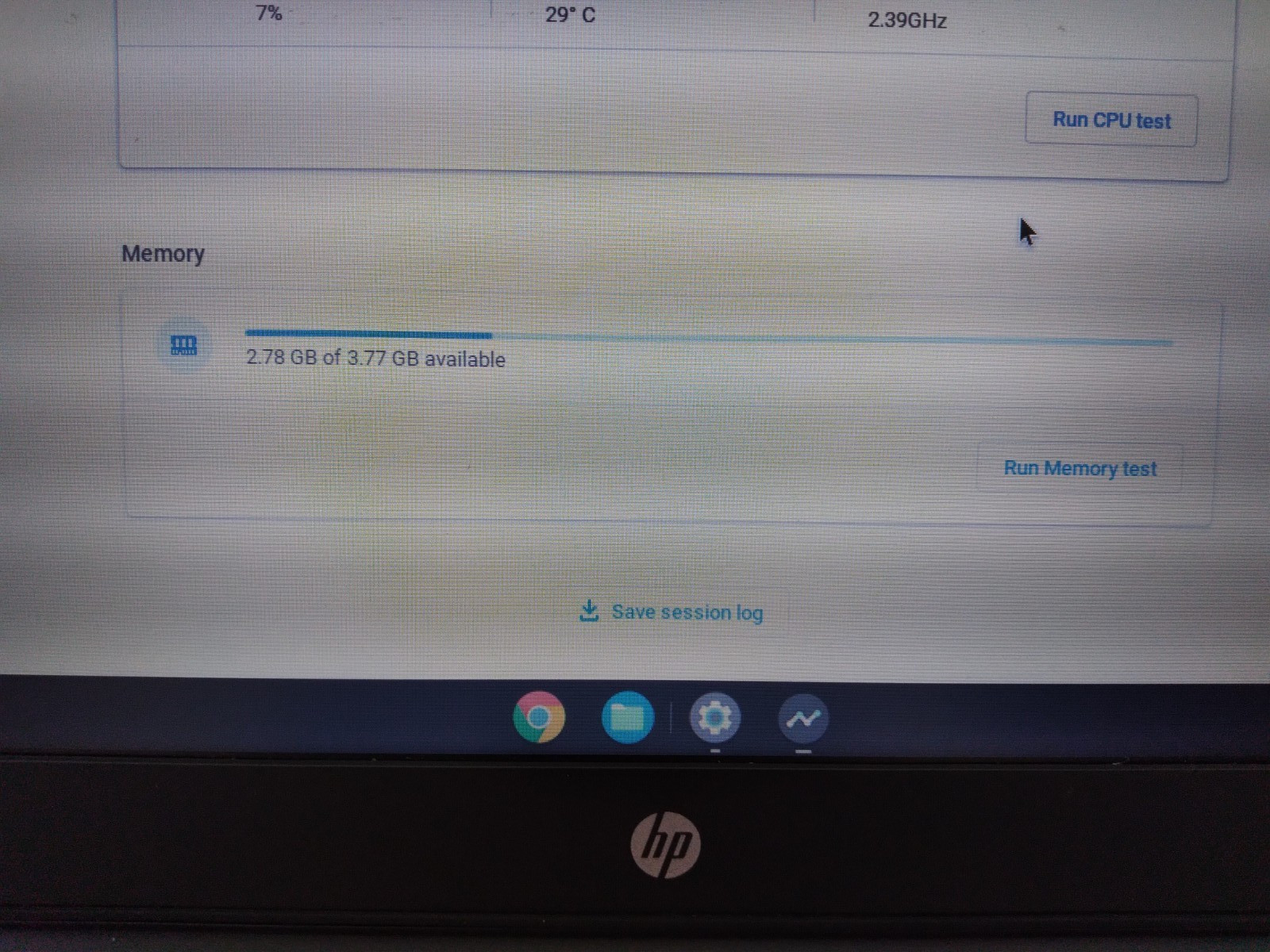 HP 14 G4 14″ Display Chromebook 16GB SSD 4GB RAM Intel Celeron N2840 @ 2.16GHz