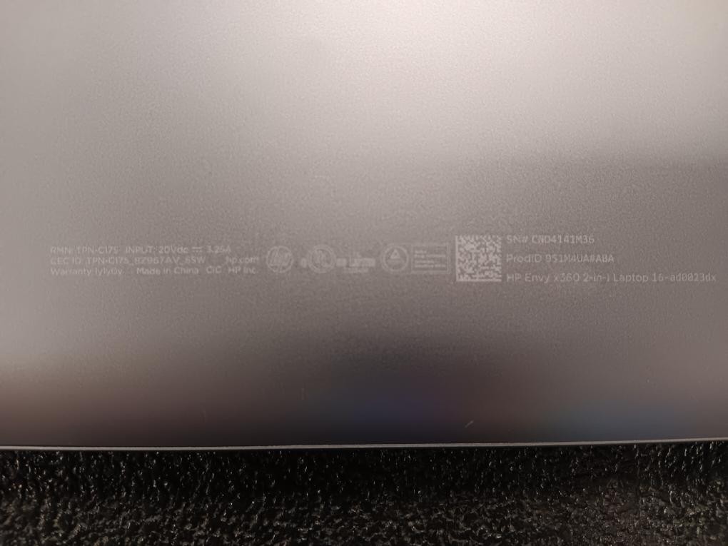 HEWLETT PACKARD 16-AD0023DX (P17031725)