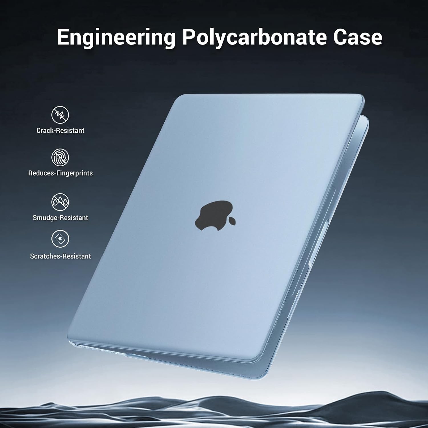 MacBook Air 13 inch Case M5 2026 M4 M3 M2 2025-2022 A3449 A3240 A3113 A2681, Sky