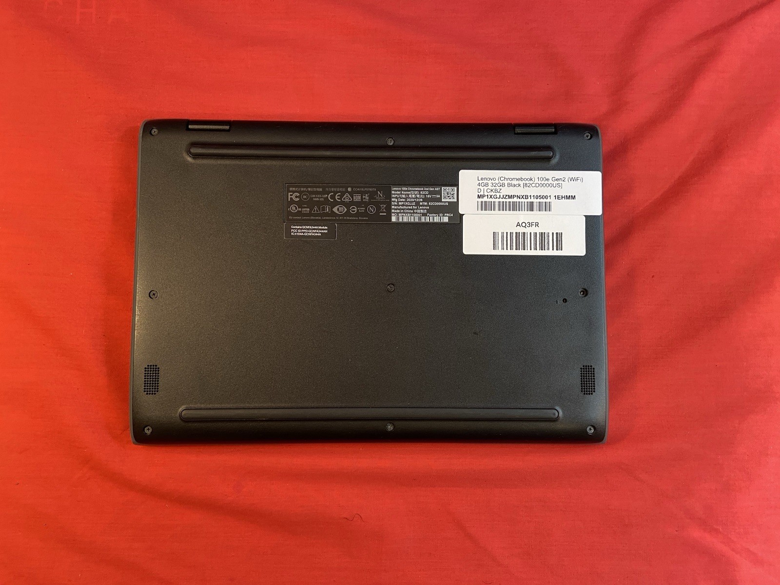 Lenovo (Chromebook) 100e Gen2 82CD0000US 4GB 32GB Wi-Fi NO CHARGER TESTED/FUNC