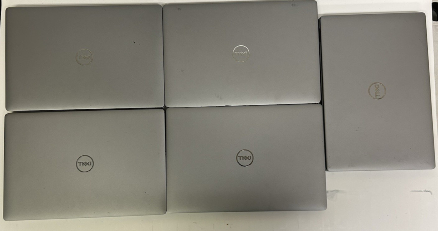 LOT OF 5 Dell Latitude 5410 14″ Laptop Intel i7-10610U @1.8GHz – NO RAM – NO SSD