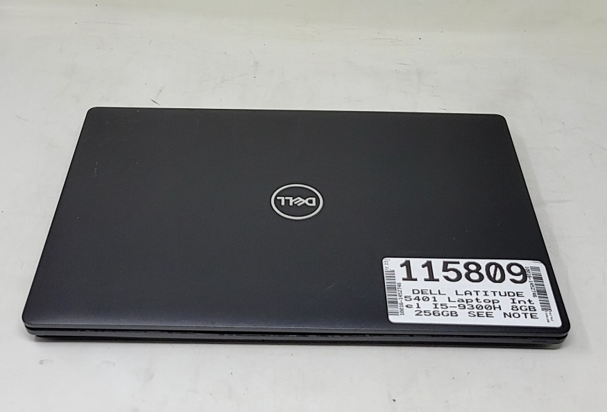 DELL LATITUDE 5401 Laptop Intel I5-9300H 8GB 256GB SEE NOTES