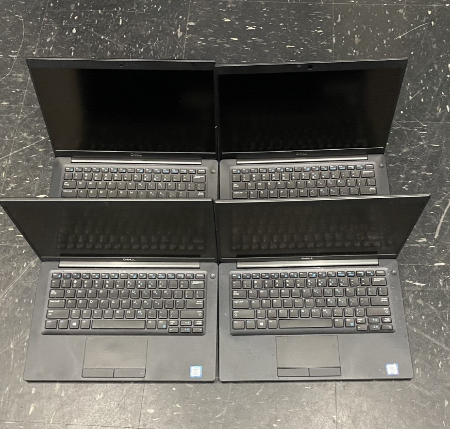 Lot of 4 Dell Latitude 7390 13″ I7-8650U 1.90GHz NO SSD OR RAM *SOLD-AS-IS