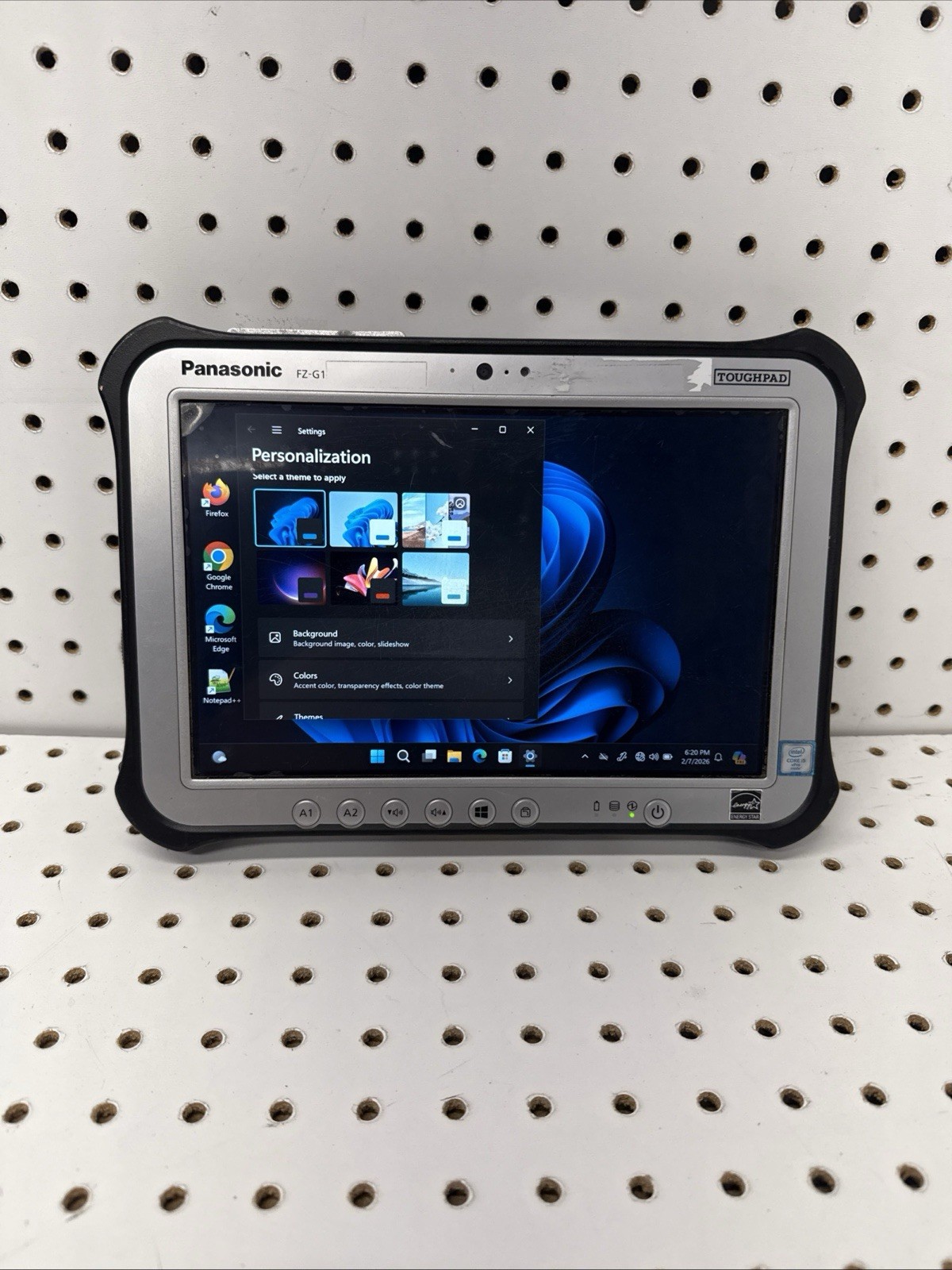 Panasonic Toughpad FZ-G1 MK5 i5 7th 2.60GHz 8G RAM | 512 GB SSD Win11 Pro AC