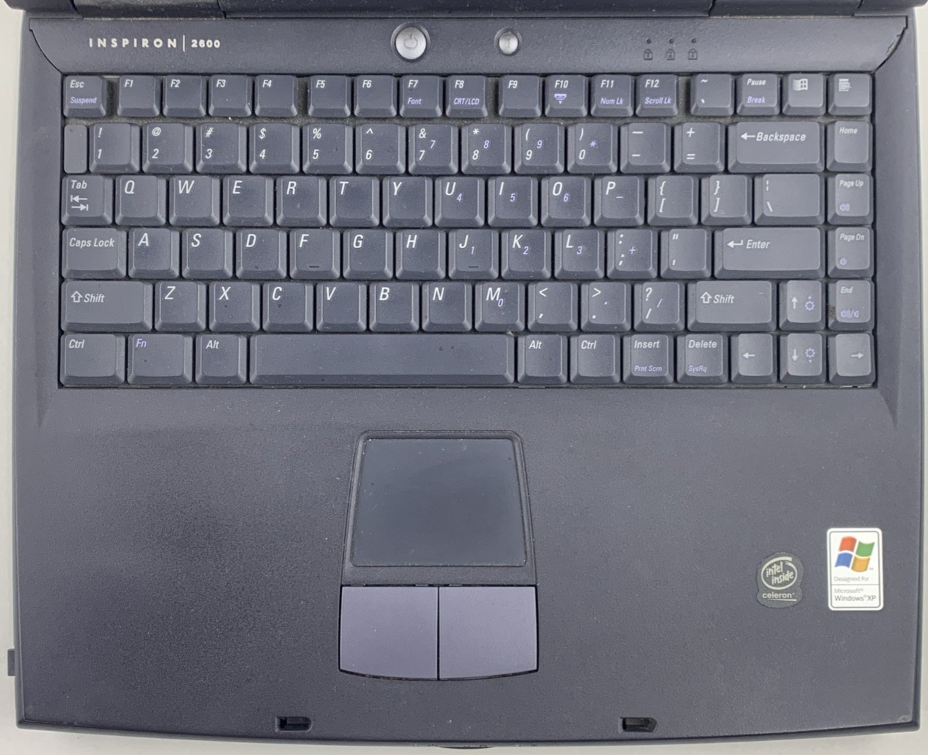 Dell Inspiron 2600 Intel Celeron 1.66GHz 128MB 14.0″ No Battery No HDD No OS