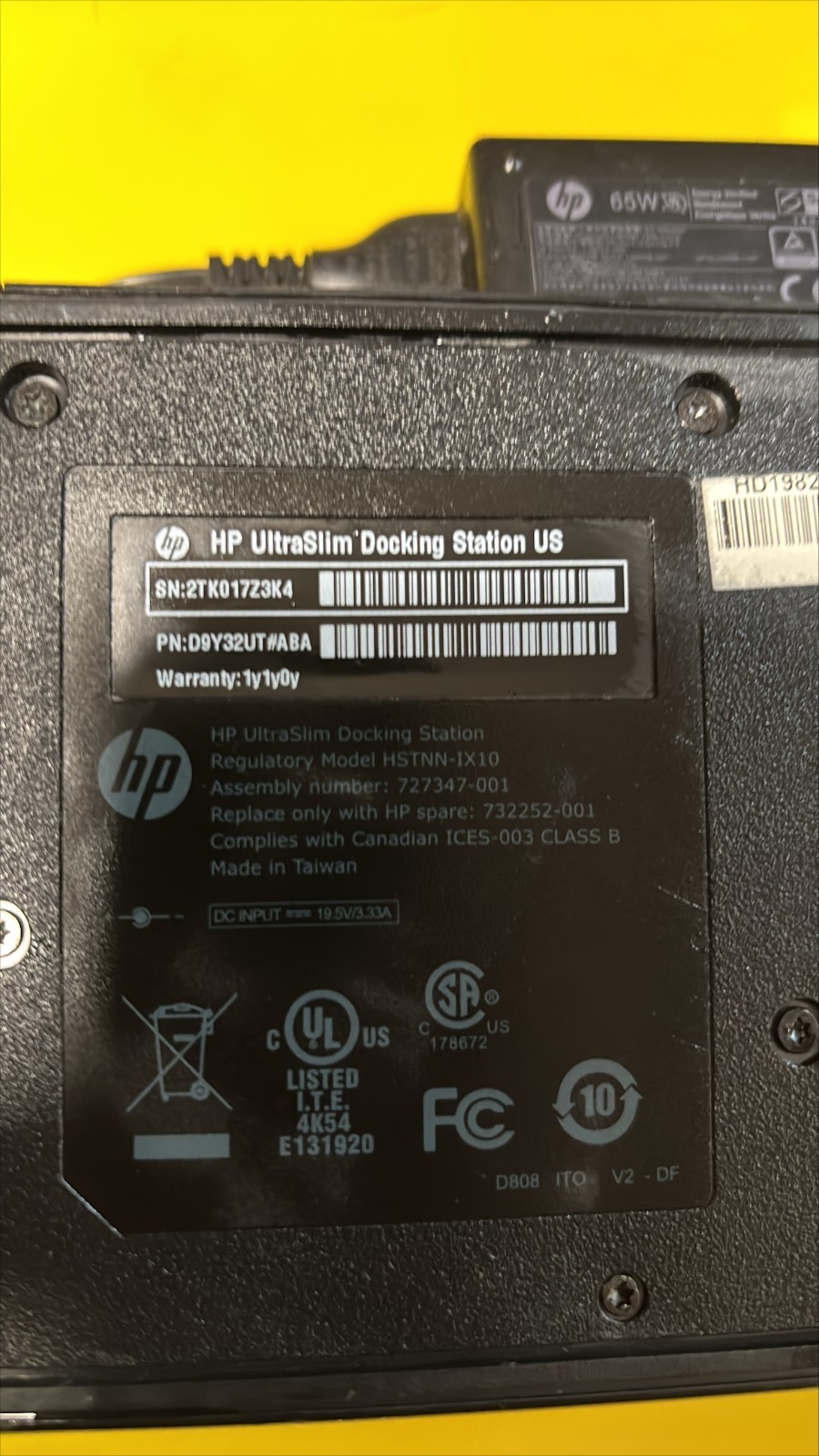 HP Laptop charging station