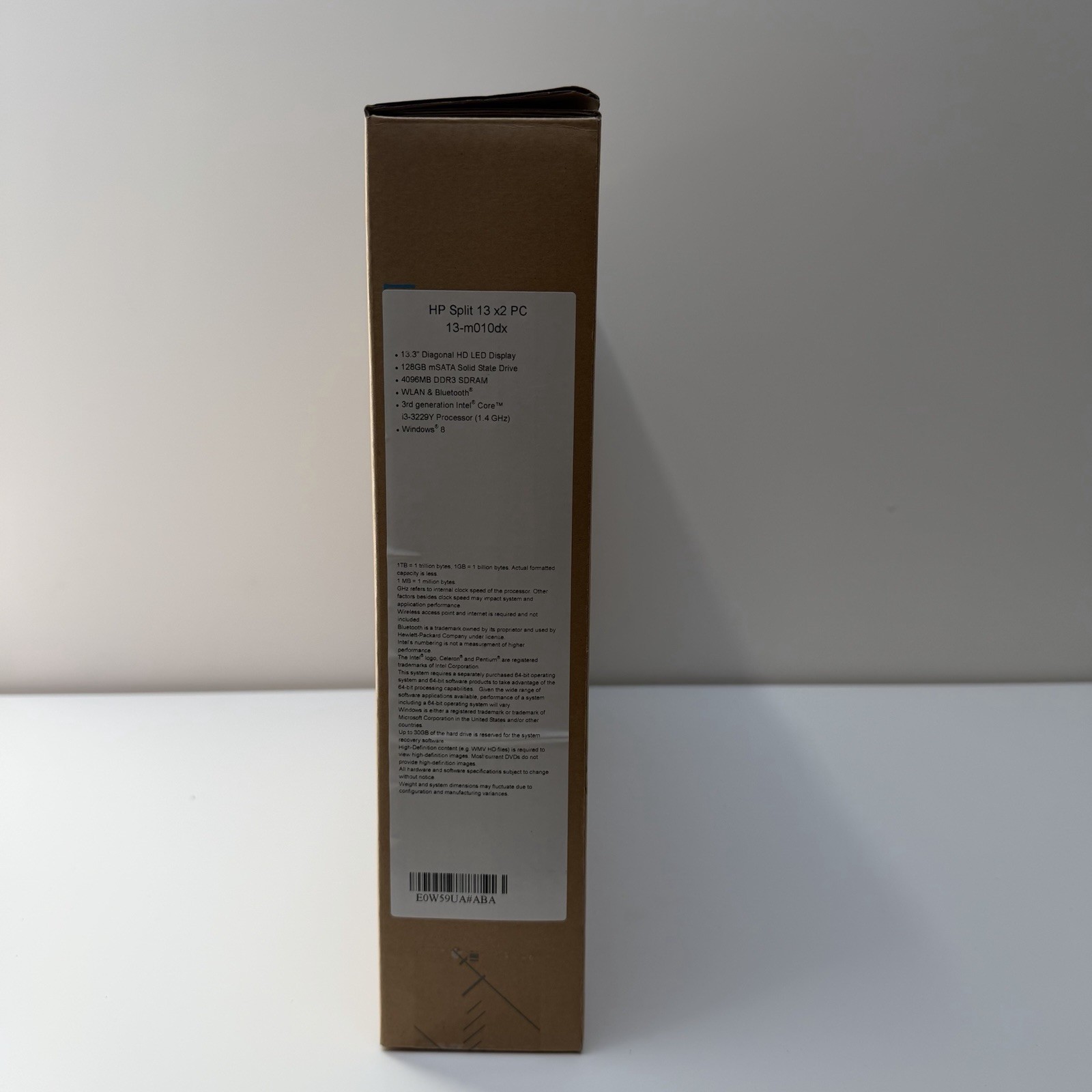NEW HP Split x2 13-m010dx i3 4GB 128GB SSD 13.3” Windows 8 Open Box Nos