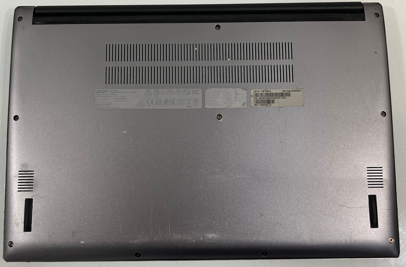 Acer Laptop Lot of 5 Chromebook 311 A114-32 715 NE56R12u E5-573T AS IS
