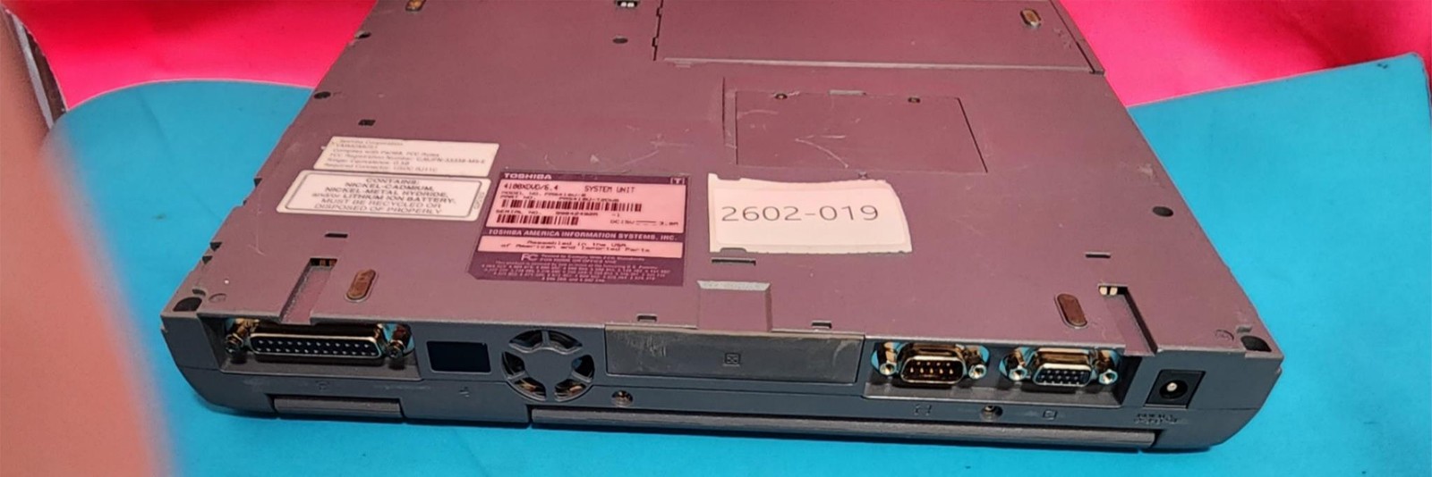 Toshiba Satellite 4100XDVD Laptop – UNTESTED – PARTS ONLY