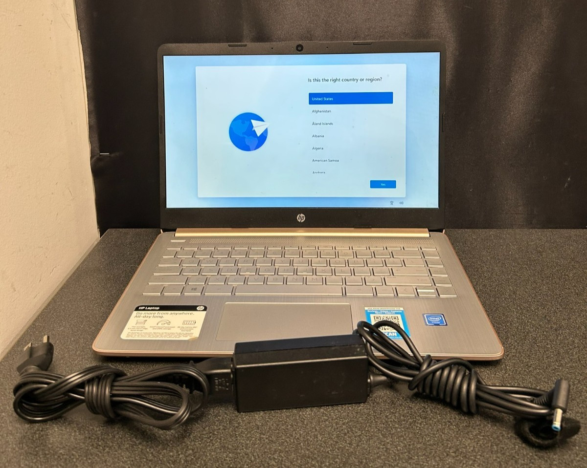 Hp Laptop 14-dq0004dx 64GB 4GB Ram Intel Celeron N4020 UHD Graphics 600 READ